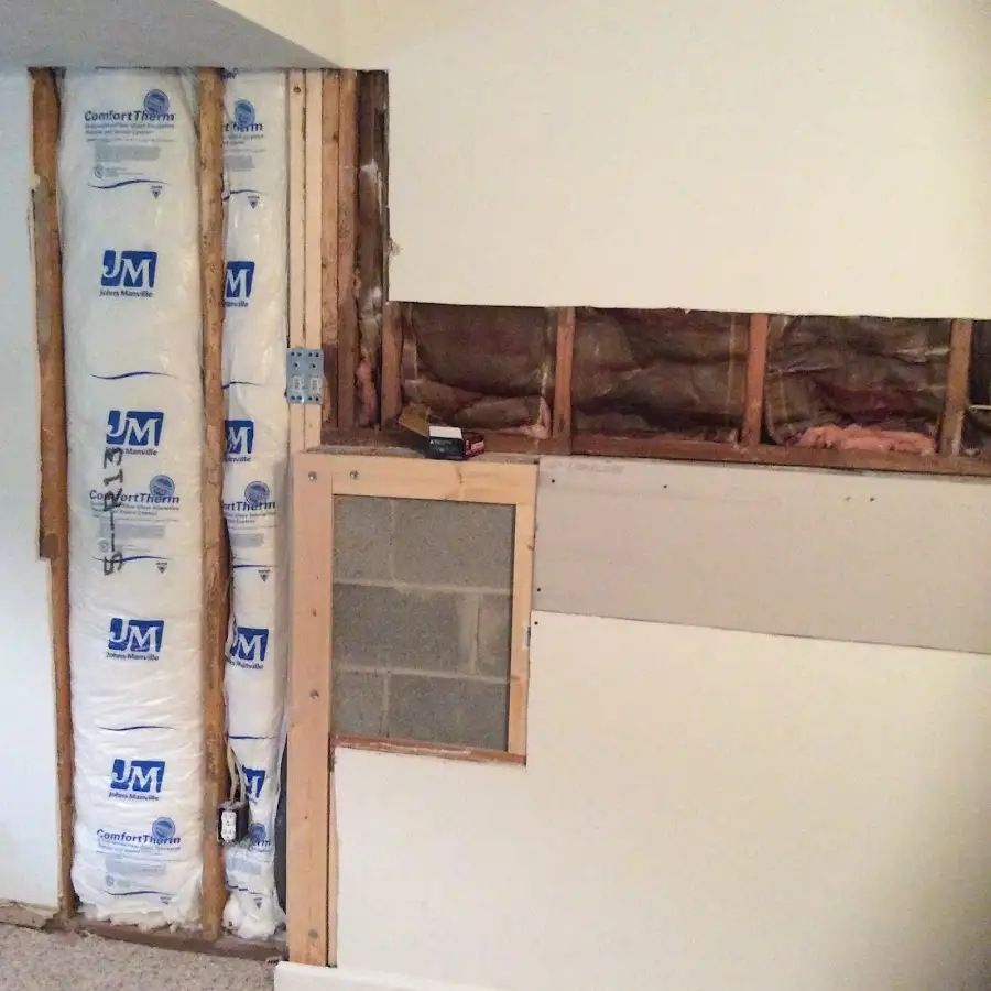 Wall insulation replacement during Contents Cleaning & Restoration in Mercer Island